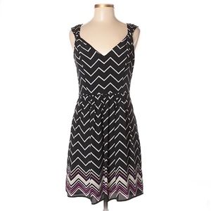 WHBM Dress Chevron Pattern